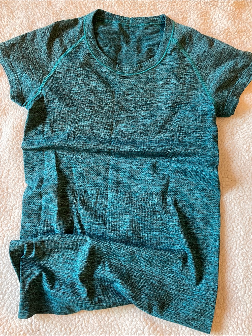 lululemon athletica Teal Short-Sleeve Active Top